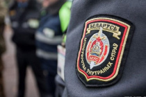 Проект "Служу Республике Беларусь".Соревнуются участники молодежных отрядов охраны правопорядка.